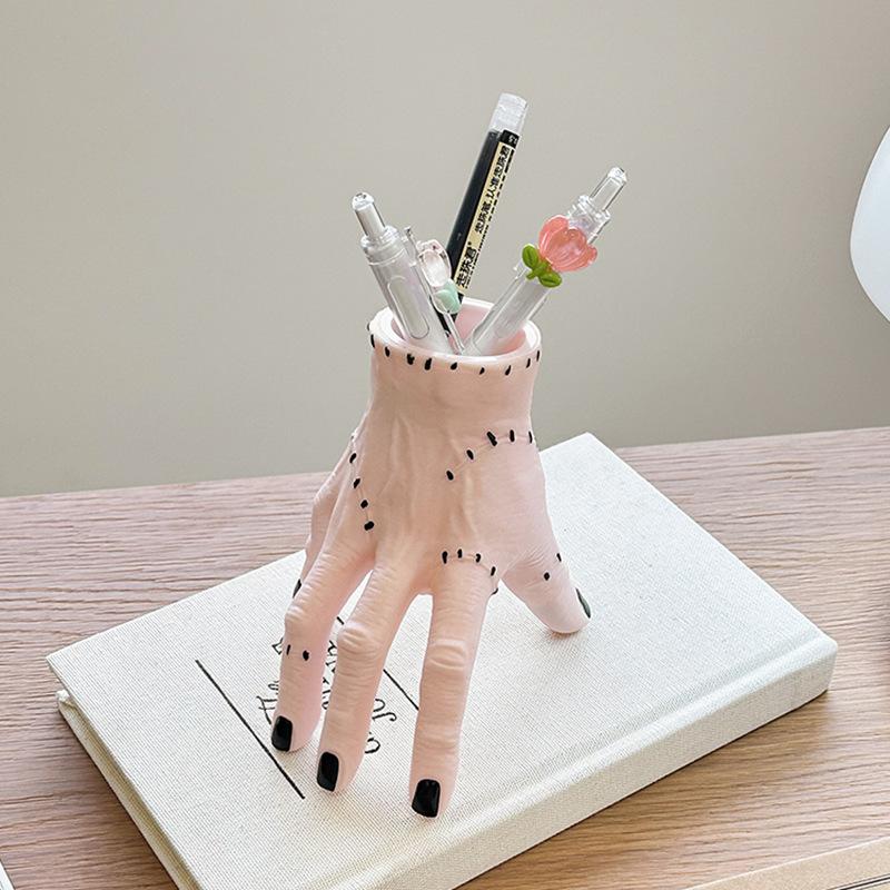Creative Flower Pot Halloween Yard Decoration Yasdang's Hand Succulent Potted Pot Horror Palm Pen Holder Storage