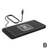 Type-C Car Wireless Charger 15W Intelligent Automatic Sensing Non-Slip Rubber Fast Charging Pad For Huawei Apple F8Y0