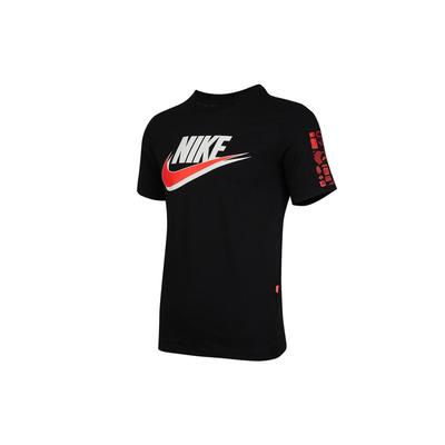 Lässiges Sport-Rundhals-Locker-Kurzarm-T-Shirt Herren Oberteile Schwarz DM6962-010