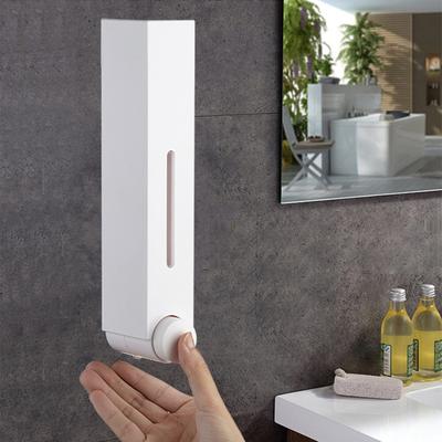 1Pc 420ML Flüssigkeit Seife Dispenser Badezimmer Wand Montiert Manuelle Dusche Gel Spender Shampoo Container-Home Bad Zubehör