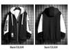 Herren Trendy Frühling Reißverschluss Hoodie: Leerer lässiger Kapuzenstrickjacke mit Gruppenlogo-Aufdruck