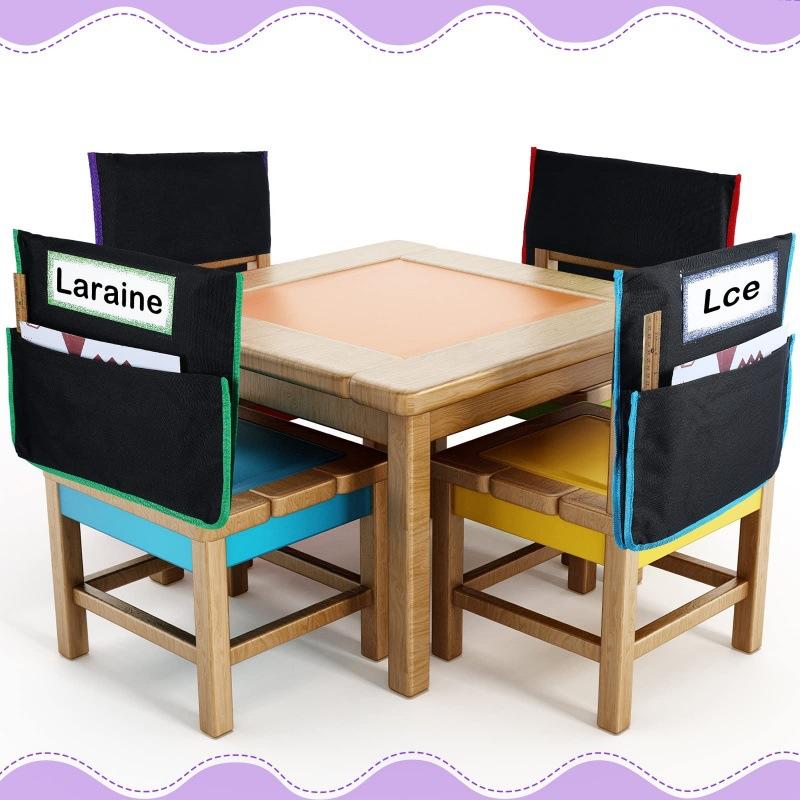 Chair Back Storage Bag Seat Back Organizer Multi-Pocket Classroom Chair Pockets for Students School Supplies