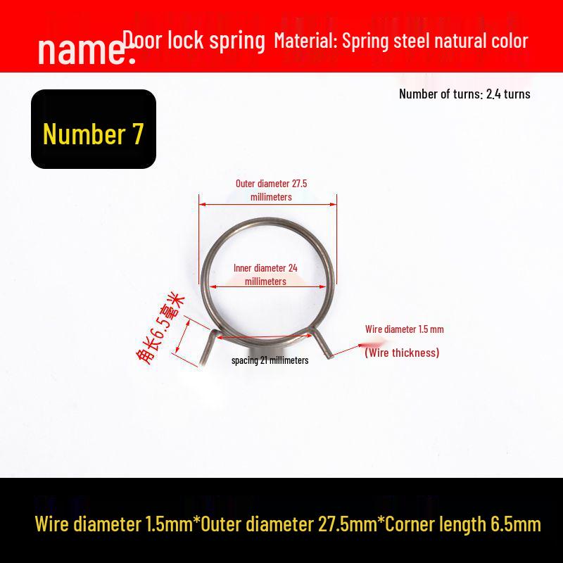 Gelber Innentürgriff Diebstahlsichere Torsionsfeder für Hotel- oder Badezimmer-Schiebetür.