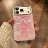Gilded Pink Bow Electroplated Phone Case for iPhone 17 Pro Max, Apple 16 Compatible, Small Horse Design