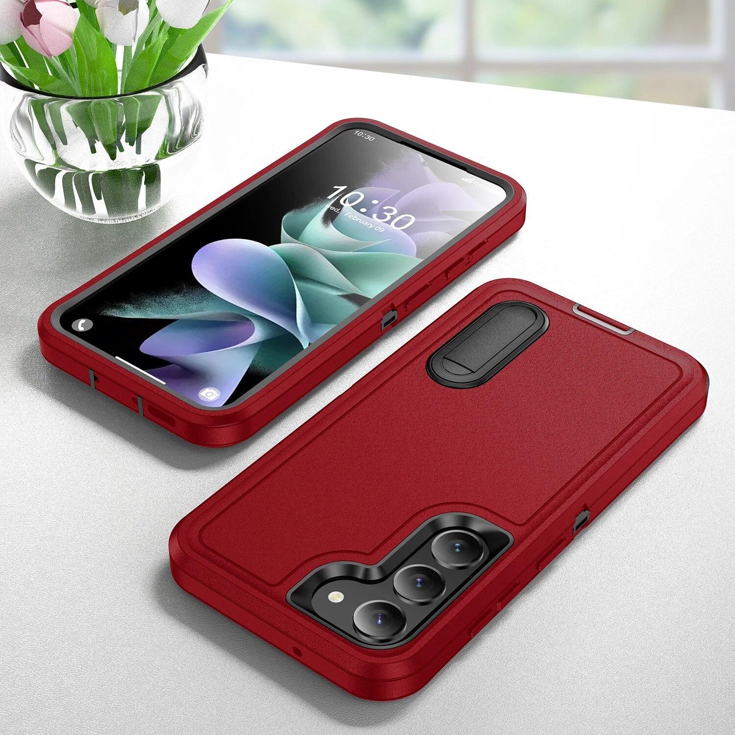 

Защитный чехол для телефона для Samsung Galaxy S24 Ultra 5G S22 Plus S23 S 24 22 23, защитные чехлы-подставки с защитой от царапин и падения for Galaxy S22