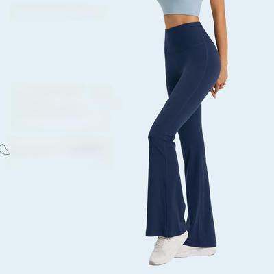 High-Waist Flared Yoga Pants for Spring/Summer - Outdoor Wide-Leg Slim Fit