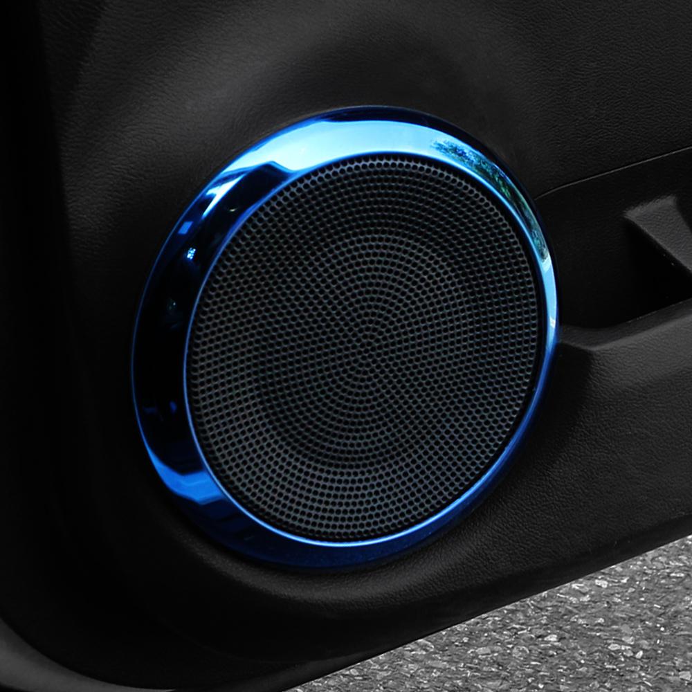 Car Speaker Door Audio Panel Cover Trim for Nissan Kicks 2017 2018 - 2026 Stainless Steel Decorative Protection Accessories