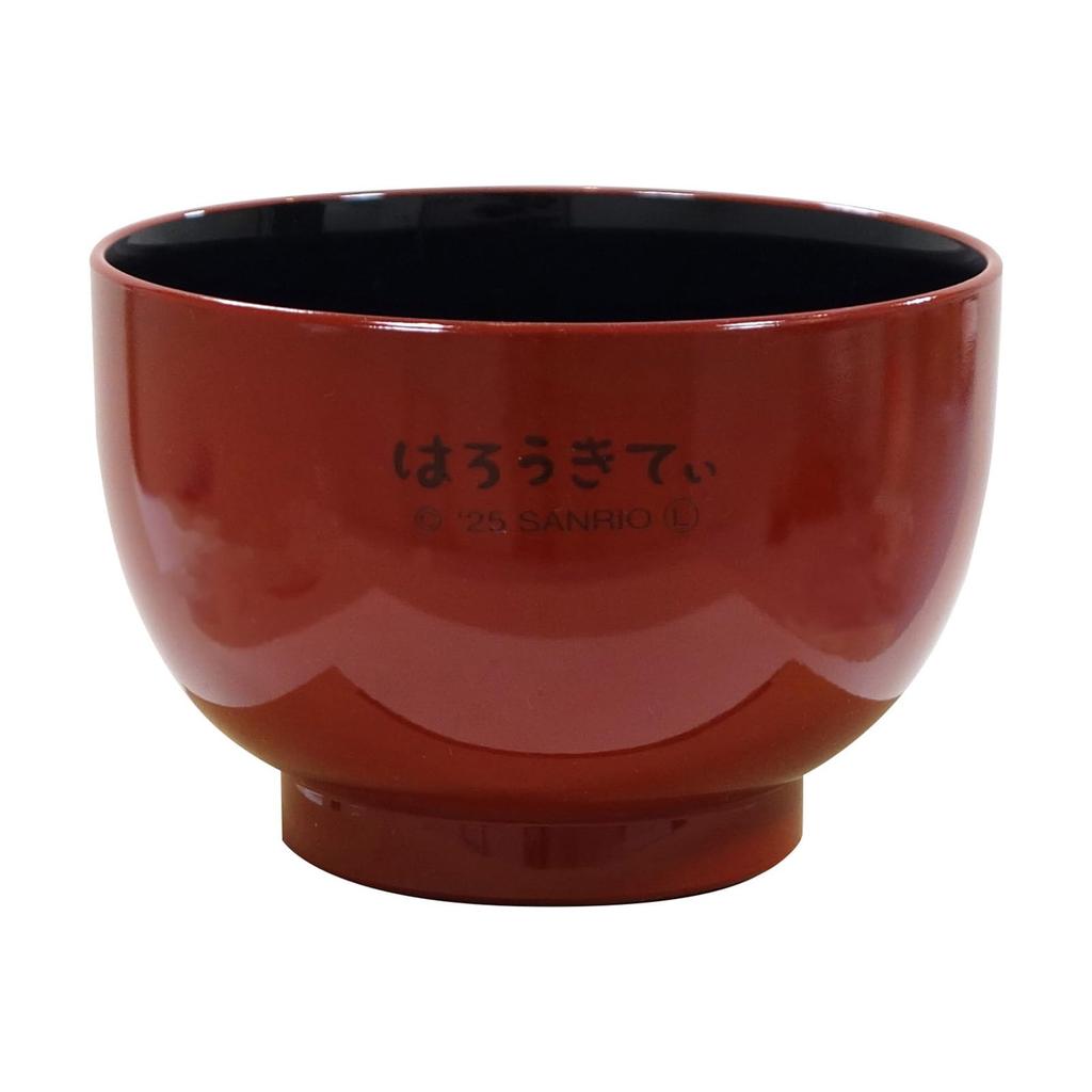 Sanrio Lackierte Suppenschüssel Mikrowellen- und Spülmaschinenfest Hello Flower Apfel Hergestellt in 364539 "Hello Kitty" Schüssel, ca.. 11cm, 400ml, Sicher, Geschirr, Waren,