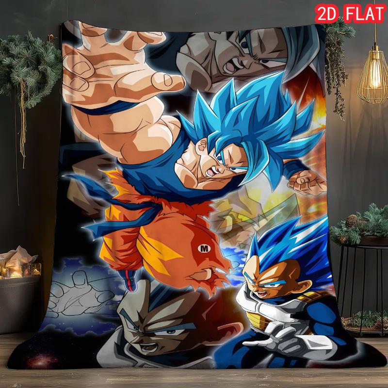 Dragon Ball Leisure Blanket Soft Warm Flannel Blanket for Reading Lounge Sofa Relaxing Time THW
