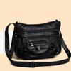 New Trendy Fashion Women's Bag Shoulder Bag Lightweight Pu Soft Leather Crossbody Simple Mother Bag