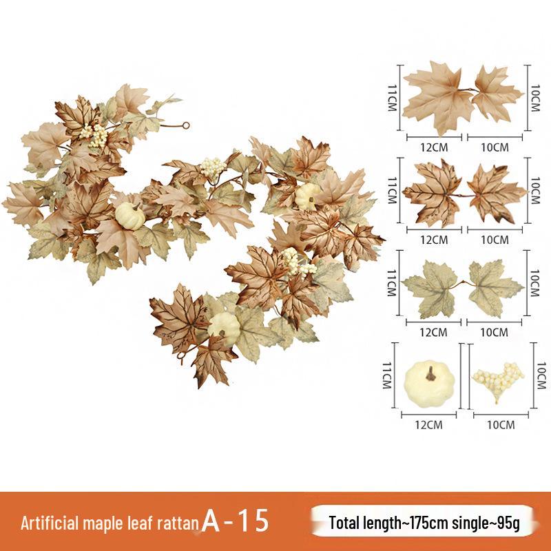 Skladem Podzimní a Halloweenská dekorace z javorových listů pro Vánoce a Den díkůvzdání