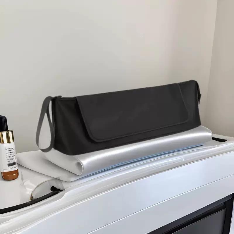Sac de voyage 2-en-1 pour appareils capillaires (fer à lisser, lisseur, fer à boucler) et accessoires de soins capillaires, avec poches intérieures