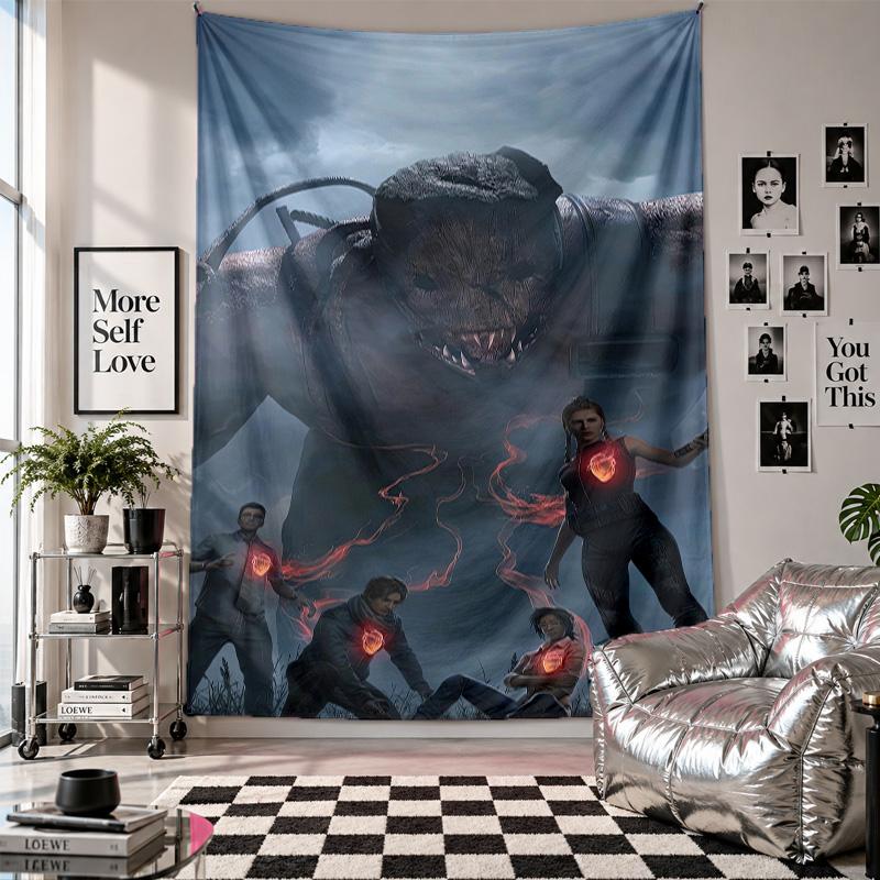 Wall TapestryDead by Daylight Art Hanging Cloth Decorative Background Cover for Room Decoration
