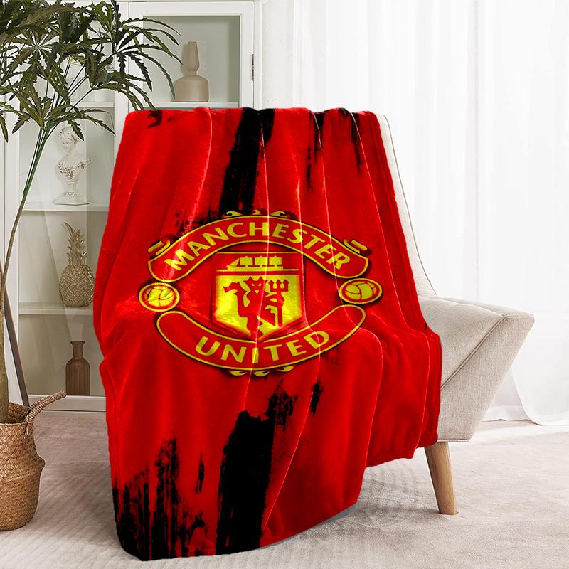 Manchester United F.C Print Blanket - Soft & Comfortable, for Bedroom, Travel, Sofa, Home Decoration - Birthday Christmas Gift for Friend