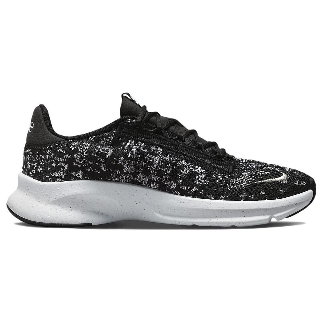 Nike SuperRep Go 3 Flyknit Next Nature Black White Women Sneakers Metallic-Silver DH3393-010