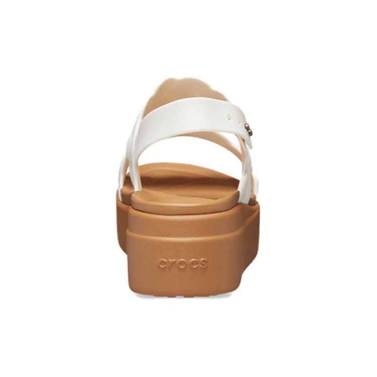 Crocs Comfortable Casual One-Strap Sandals 4.5Cm Women Sandals White 209977-0WV