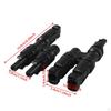 2 Pieces Solar Panel Y Branch Connectors Thre Way Connector Replace IP67 Waterproof for Industrial