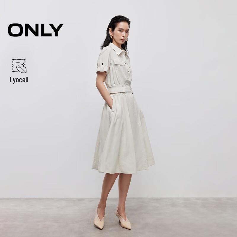 

ONLY Women s Workwear Short-Sleeve Collared Shirt Dress S