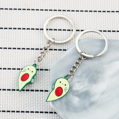 Cartoon Avocado Koppeltje Beste Vriend Magnetische Sleutelhanger Koppeltje Rugzak Hanger Cadeau