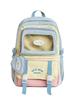 Childrens Backpack For School With Nylon Material And Colorblock Design For Girls