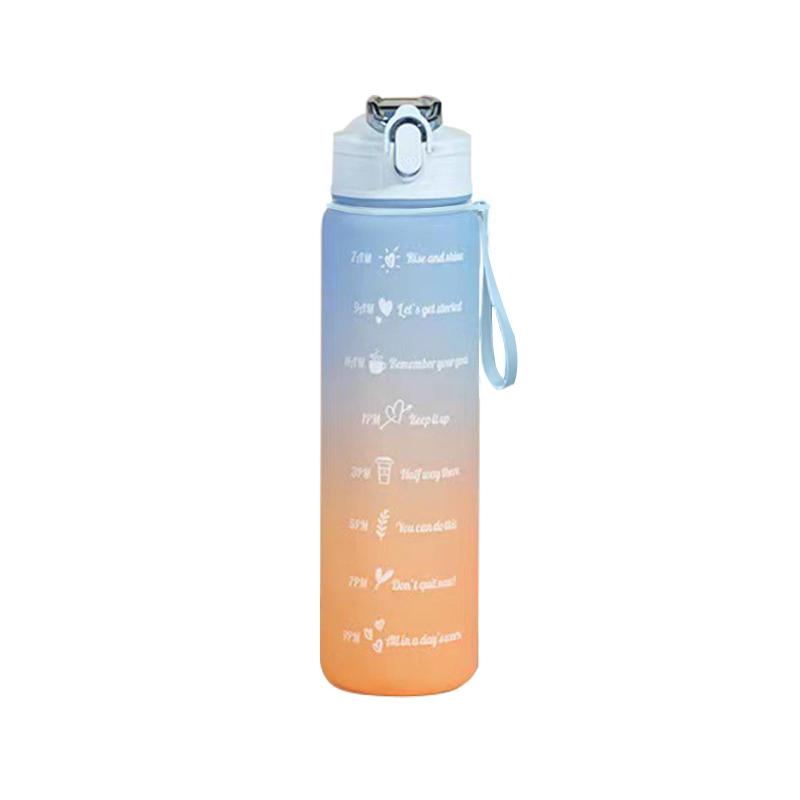 2 Liter Sports Water Bottle with Straw Men Women Fitness Water Bottle Outdoor Cold Water Bottlesc With Time Marker Drinkware New
