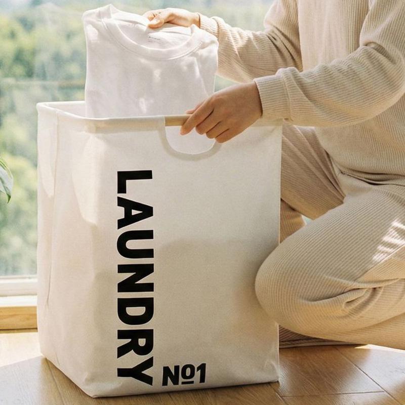 Foldable Laundry Basket Large Capacity Clothes Hamper Waterproof Storage Bin with Handles for Bathroom Dorm Home