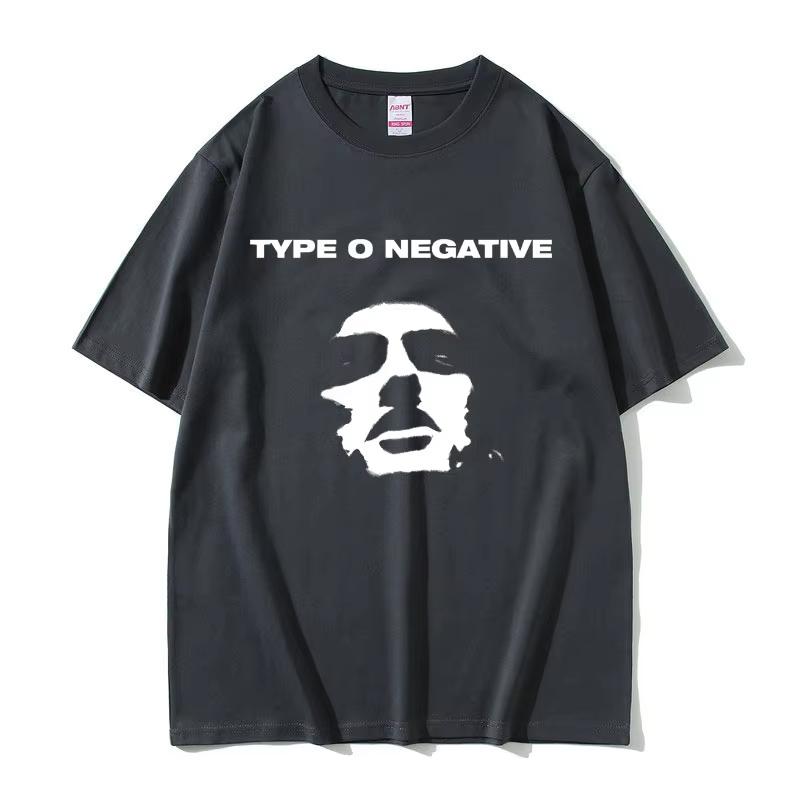 

Rock Band Type O Negative Tshirts Unisex Women Fashion Pure Cotton Tee Shirt Unisexs Summer Streetwear Male Gothic Short Sleeve M