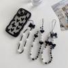 Bear Puppy Beading Mobile Phone Lanyard Wristband Chain Anti-Lost Phone Strap Beads Bag Charm Keychain For Xiaomi For Iphone
