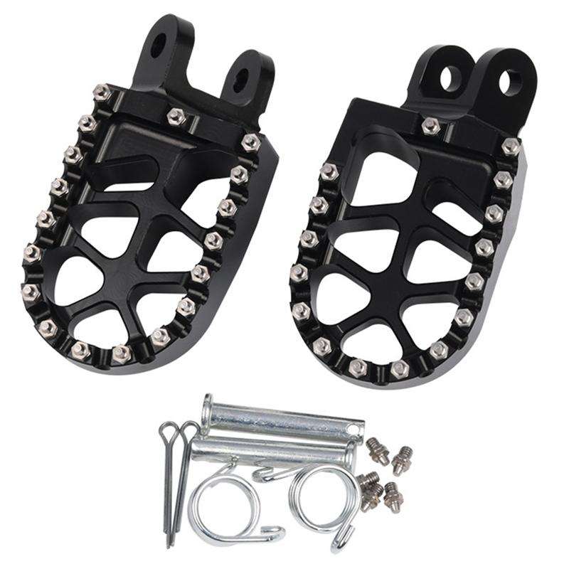 A28G-Dirt Bike Motorcycle Aluminum Alloy Footpeg Foot Pegs Pedal For Kawasaki KLX250 KLX250R KLX250S KLX650 1994-