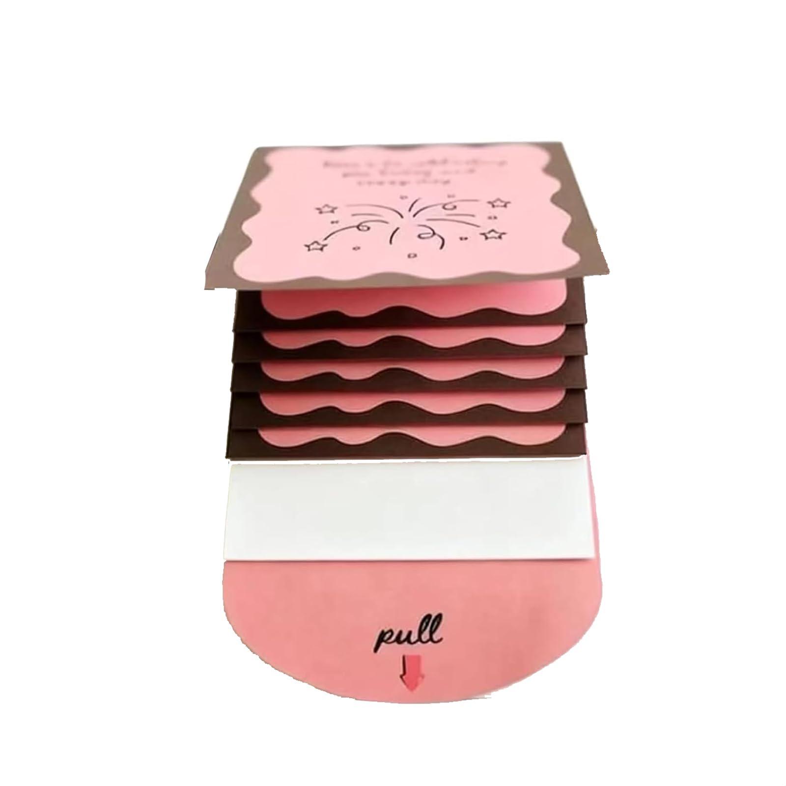 

Буклет для подарочных карт ручной работы на Рождество, Рождественский конверт-буклет для наличных One Size розовый