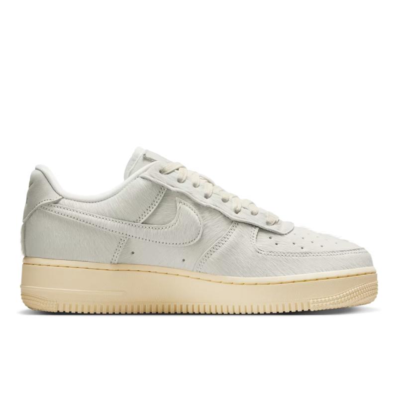 Nike  Air Force 1 Low Pony Hair Women Sneakers Cream Sail Muslin II7398-100