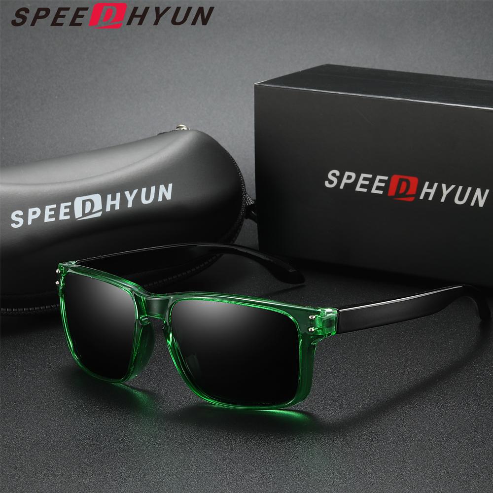 

SPEEDHYUN Классические поляризованные солнцезащитные очки с антибликовым покрытием для вождения и рыбалки зелёный