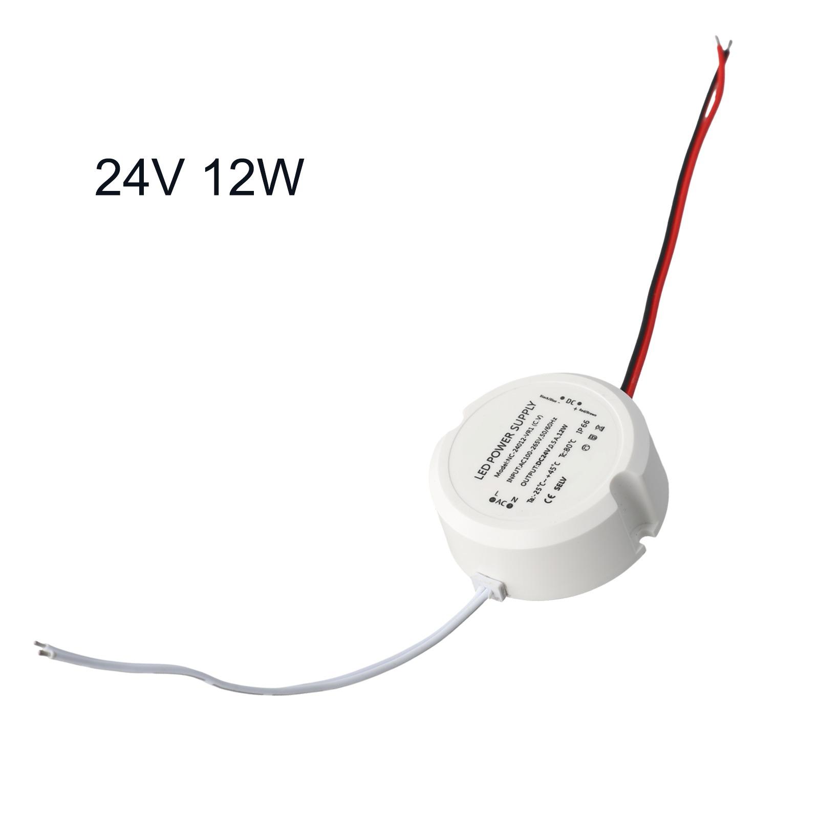 

12w Ac To Dc Converter Switching Power Supply 55*23mm LED Transformer Compact Size 55*23mm High Efficiency Indoor Outdoor Use