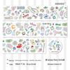 AGUGU Fantasy Notebook Die-Cut PET Sticker Roll - Cute Dream Core Graffiti Glitter Adhesive Tape