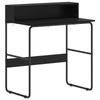 Desk with Storage Space Black Oak Look 80 X 50 X 91 Cm