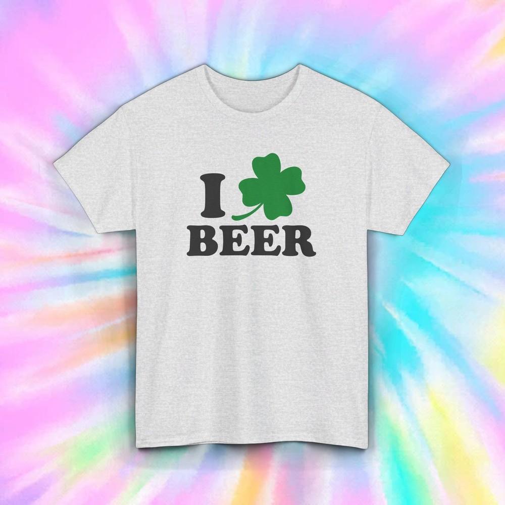

I Shamrock Beer T-Shirt | St. Patrick s Day Clover Tee | Funny Drinking Gift 2XL