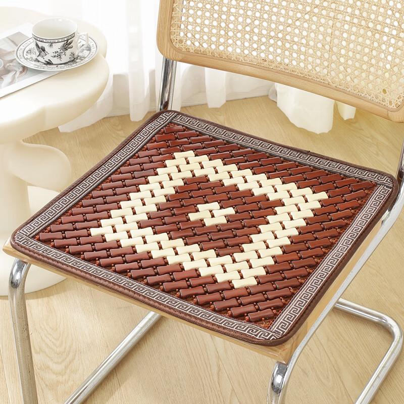 Mahjong Tile Bamboo Summer Cool Seat Cushion for Office, Car, and Home
