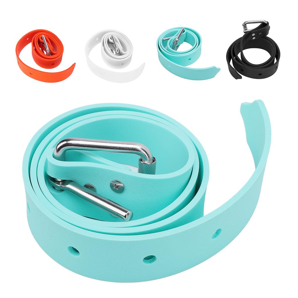 Diving Weight Belt Adjustable Silicone Freediving Weight Belt with Quick Release Buckle for Scuba Di
