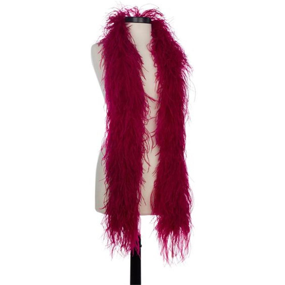 DIY 6 Ply Ostrich Feathers Boa 0.5M/1M/2M/3M Long Feather Shawl Costume Boa Plumes Carnival Clothes Dress Sewing Feather Trim Crafts