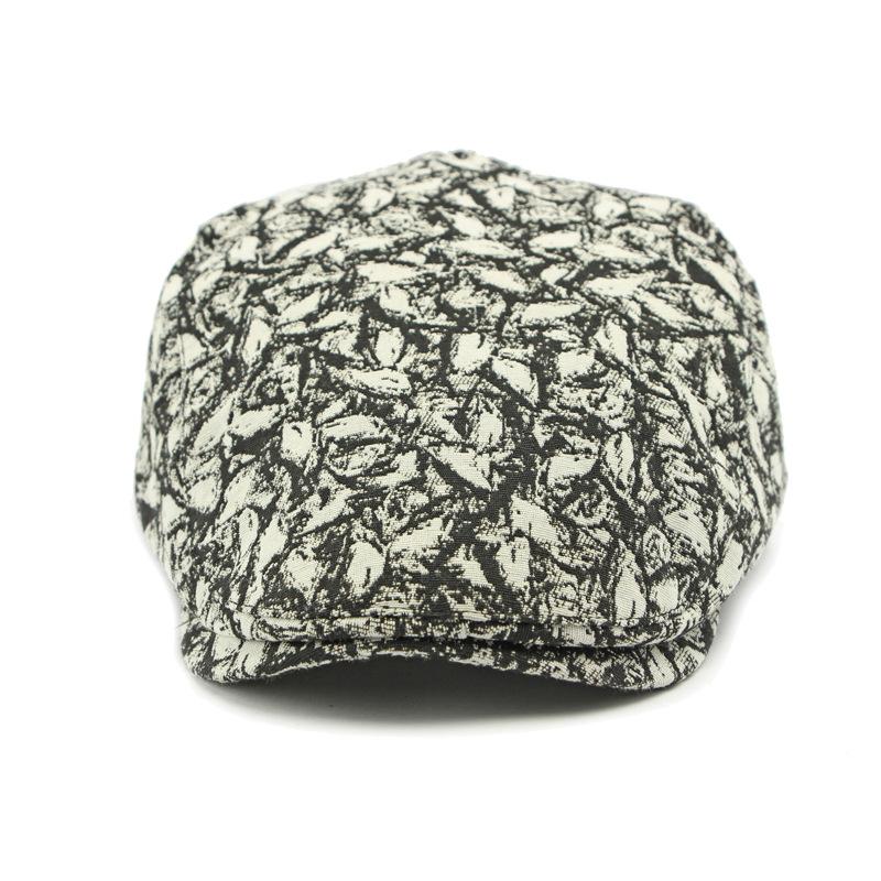 Men's Beret Women's British Retro Cap Forward Cap Peaked Cap