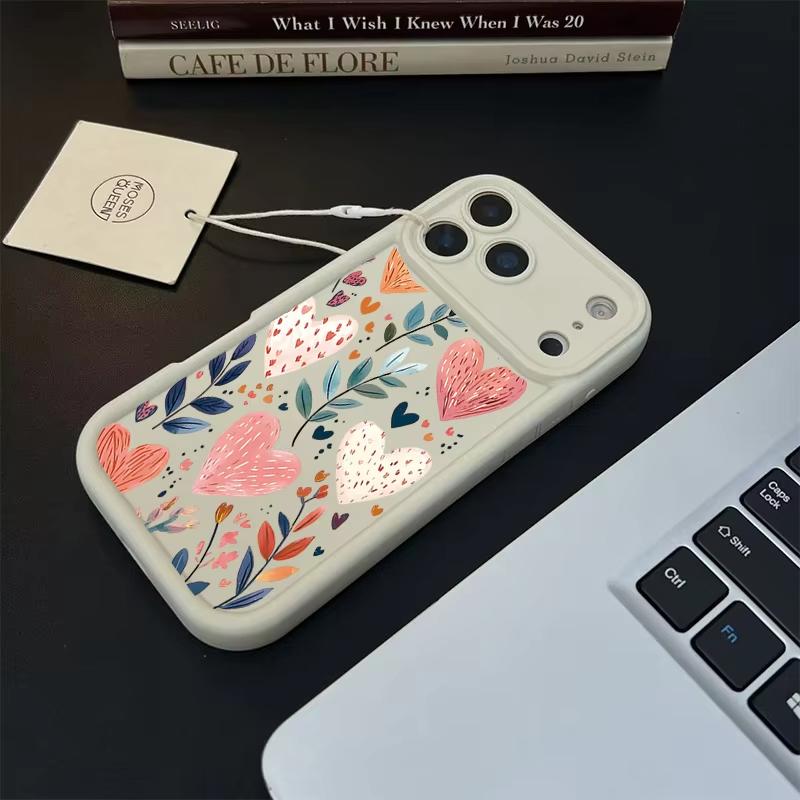 Love Heart Flower Case For Motorola Moto Edge 70 50 Pro 60 Fusion 40 Neo G22 G24 G84 G86 G53 G14 G15 G35 G52 G60 G75 G54 Cover
