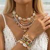 Böhmisches Seestern Perlen Muschel Armband Sommer Strand Wind Urlaub Mehrschichtiger Schmuck