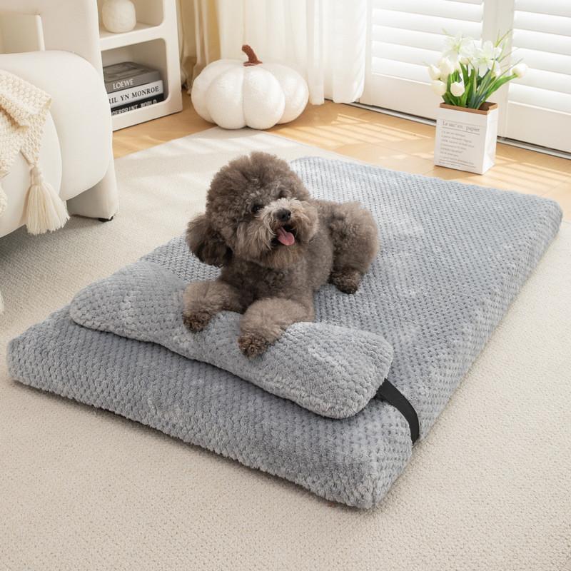 Pet Bed Plush Warm Dog Mat For Indoor Use With Comfortable Design For All Dog Sizes