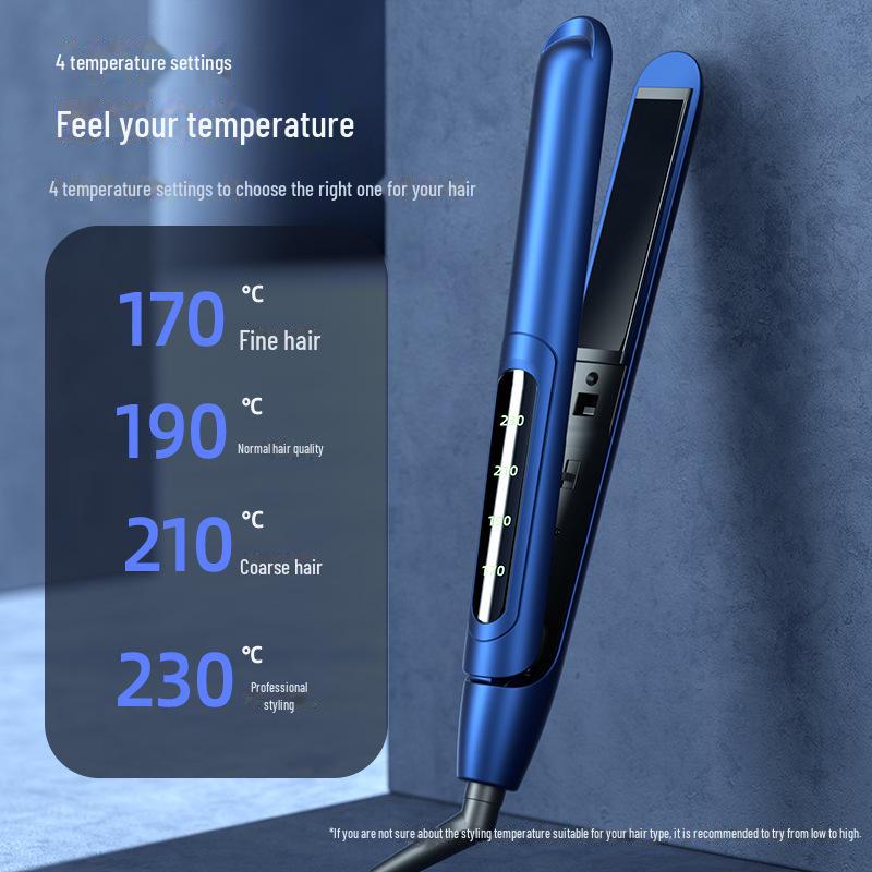 Dual-Use Hair Straightener & Curler: Household Iron for Straightening & Curling