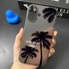 Slim Thin Phone Case For Iphone 15 Plus 14 13 12 11 Pro Max 16 17 Air Clear Lightweight Shell Coconut Tree Pattern Luxury Cover
