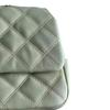 Tory Burch Willa Plaid Quilted Flap Chain Leather Crossbody Shoulder Bag Large Women Bags White 148244-724