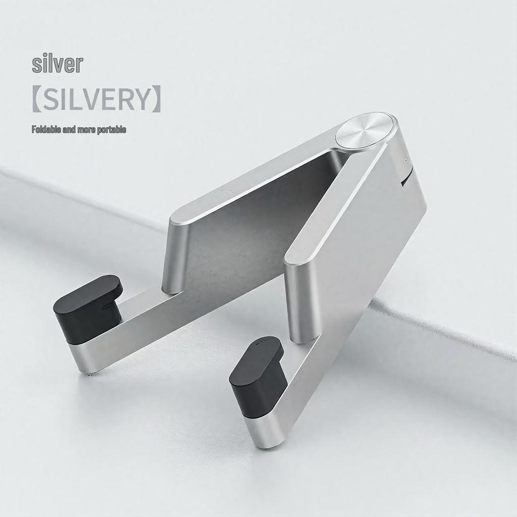 V-Shaped Aluminum Foldable Desktop Phone & Tablet Stand with Printable Logo