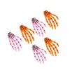 6Pcs Pink Orange Halloween Skeleton Hands Bone Hair Clips Decorative Hand Bone Hair Clip Set