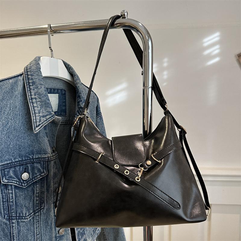 Women Fashion PU Leather Crossbody Bag Durable Adjustable Shoulder Bag Simple Backpack Bag Girls