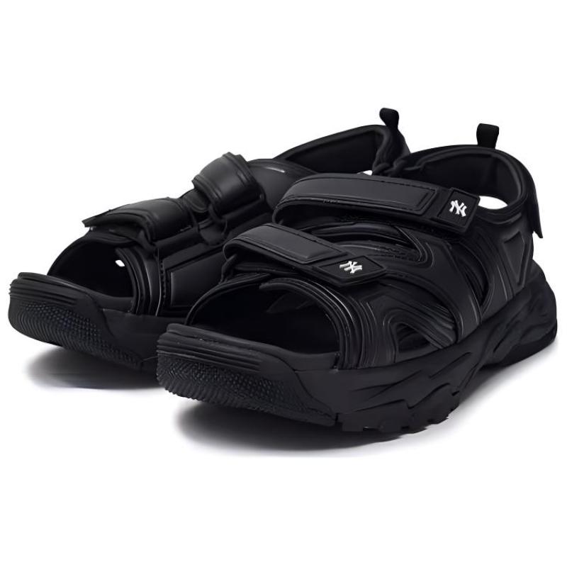 MLB Sandal Chunky Mask Beach Sandals Unisex Black Sneakers 3ASDRNS43-50BKS